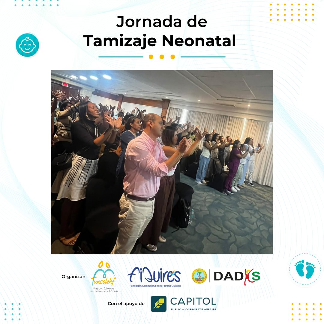 FAMILIAFQ's tweet photo. Salón lleno, corazones dispuestos. Gracias a todos los profesionales de la salud que hicieron parte de esta jornada de formación en tamizaje neonatal. 🙌
@GobDeBolivar @AlcaldiaCTG 
#TamizajeNeonatal #Cartagena #Bolívar #FUNCOLEHF https://t.co/N23KuYXjY3
