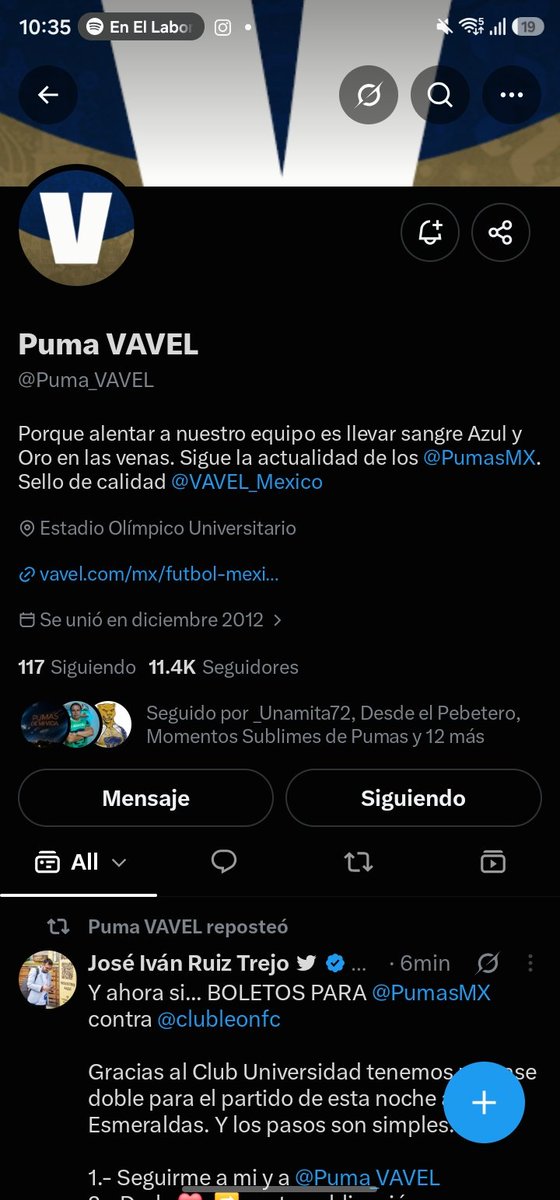 DibFeosPum08's tweet photo. @eldesconocido @PumasMX @clubleonfc @Puma_VAVEL Cuartos de vuelta en CU contra el monterrey 3-5 el global jajaj https://t.co/TrL3kK9SGd