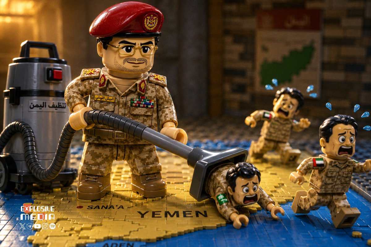 ExplosiveMediaa's tweet photo. Clean-up time! 🇾🇪🧹😂

Yahya’s out here cleaning Yemen of the mercenaries. https://t.co/6EnHlYxJL0