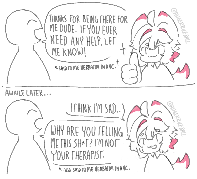 AngerRiceBall's tweet photo. i don't really like talking about my problems anymore. https://t.co/Md1jHlKsFE