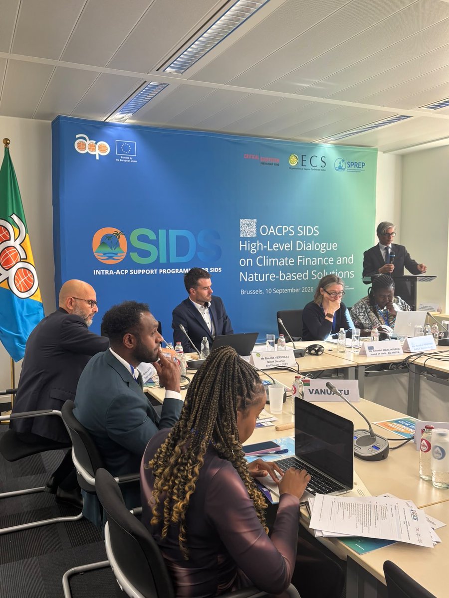 SidsForumOACPS's tweet photo. Small Island Developing States have gathered in Brussels to advance climate and biodiversity finance through nature-based solutions.
🐠From reefs to mangroves, nature is resilience. Together, OACPS SIDS are shaping a common voice for #COP31 and #CBDCOP17. https://t.co/6TYrVaqWus