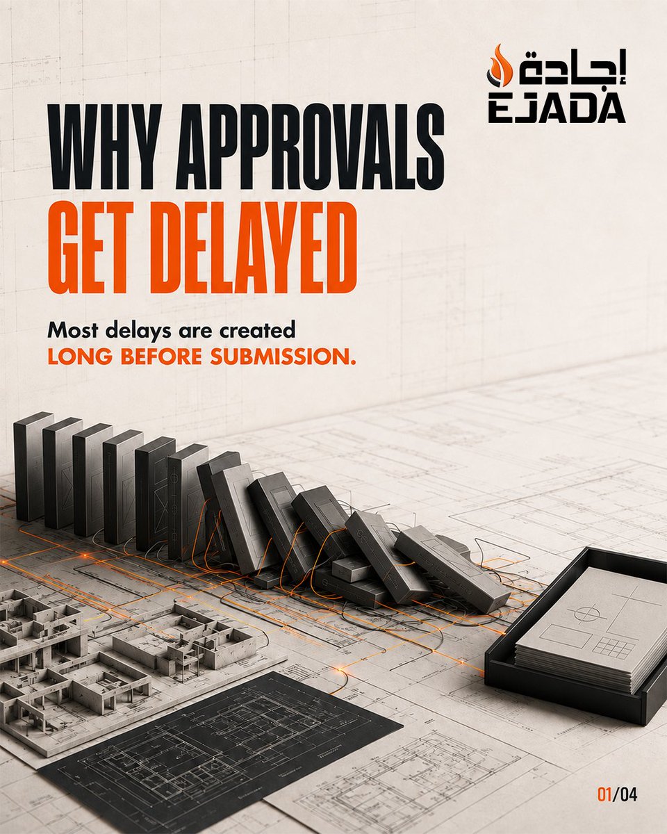 ejadasafety's tweet photo. Why Fire Safety Approvals Get Delayed: The Problem Often Starts Before Submission

#FireSafety #FireEngineering #AuthorityApproval #ProjectManagement #DesignCoordination #UAEProjects #EjadaSafety #EjadaSafetyUAE #EjadaAbuDhabi https://t.co/hvZW5WxUaO