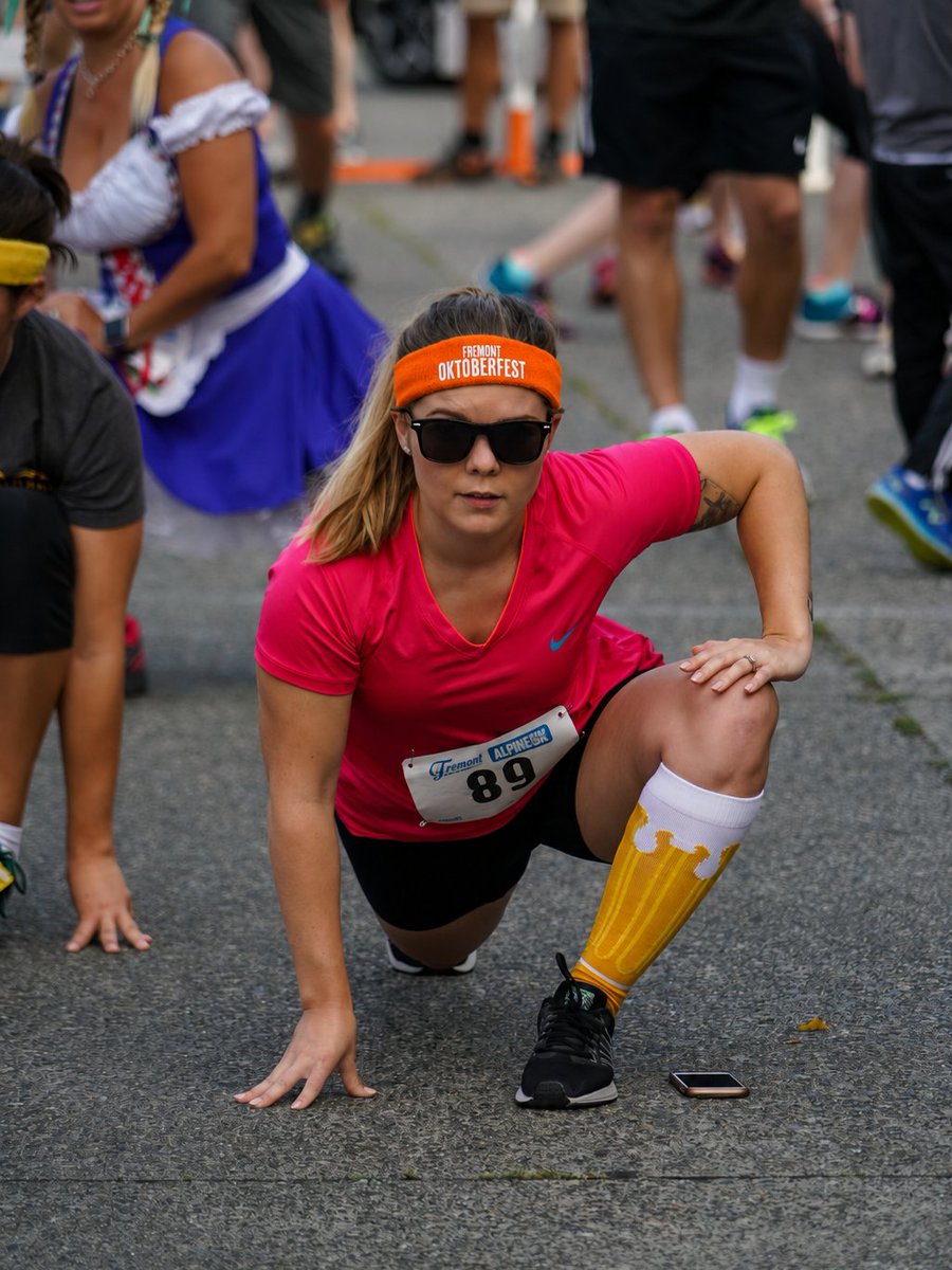 FOktoberfest's tweet photo. Light running. Heavy drinking. 🍺🏃

Run (or walk) a mile, do a little tipsy trotting through 80+ hydration stations, then stein sprint your way across the finish line at the funnest run of the fall. And yes, hydration stations = beer 🍻

Get tickets at https://t.co/zSY0dnAj3x https://t.co/c53AD96Gb0