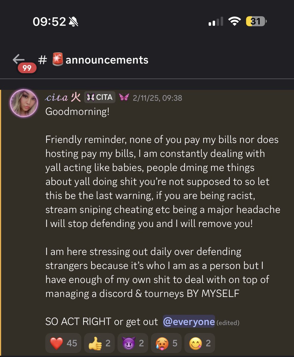 AstrixTheGod's tweet photo. Some people need to heed their own advice. 

SO ACT RIGHT or get out! 

(Except my admin they’re invincible) https://t.co/xWnTlCzU6u