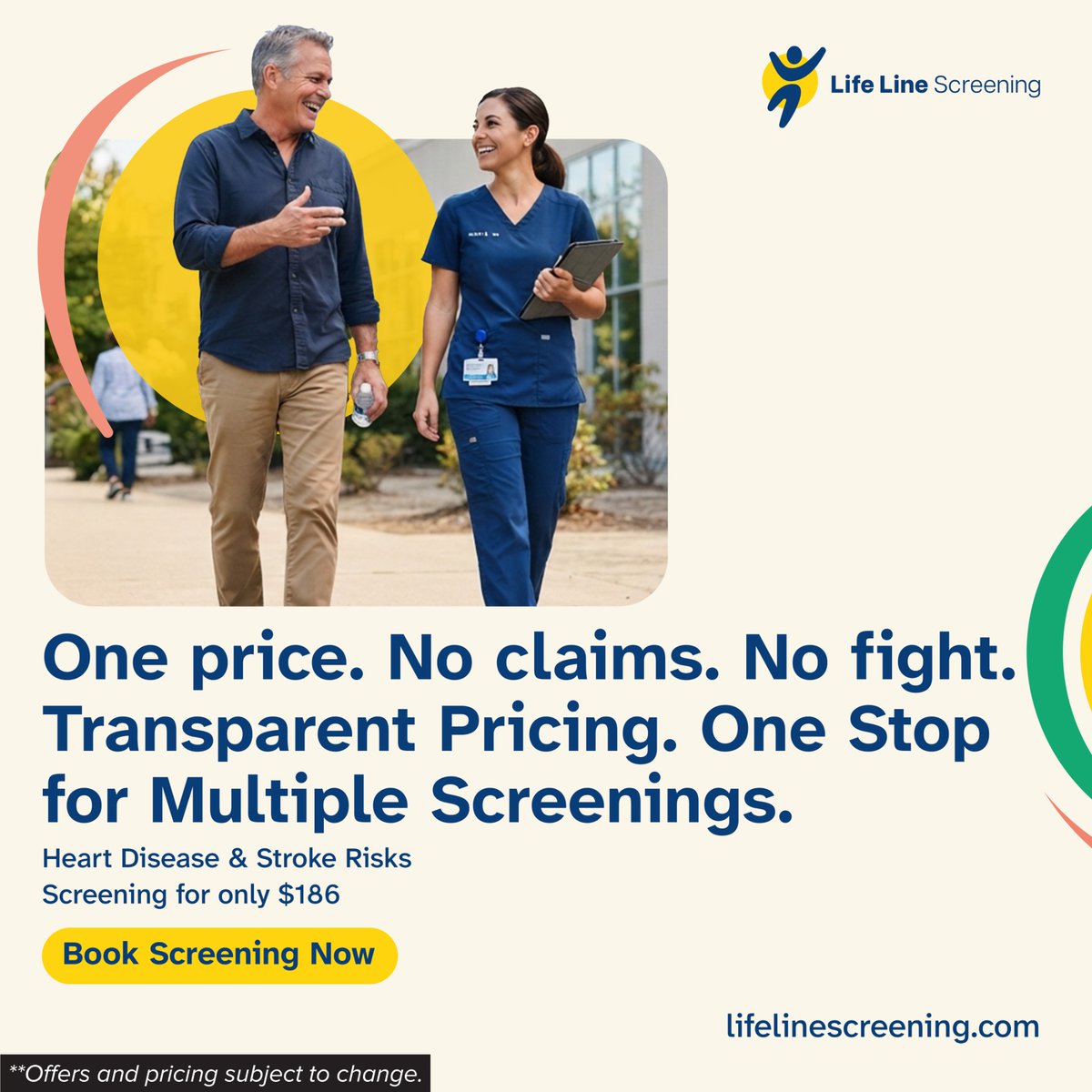 Life_Line's tweet photo. Still telling yourself you’ll get around to it? Life Line Screening makes it easier to follow through—no referral, one visit, and results designed to help you better understand your heart disease risk and stroke risk. Find a screening time that works with your schedule
