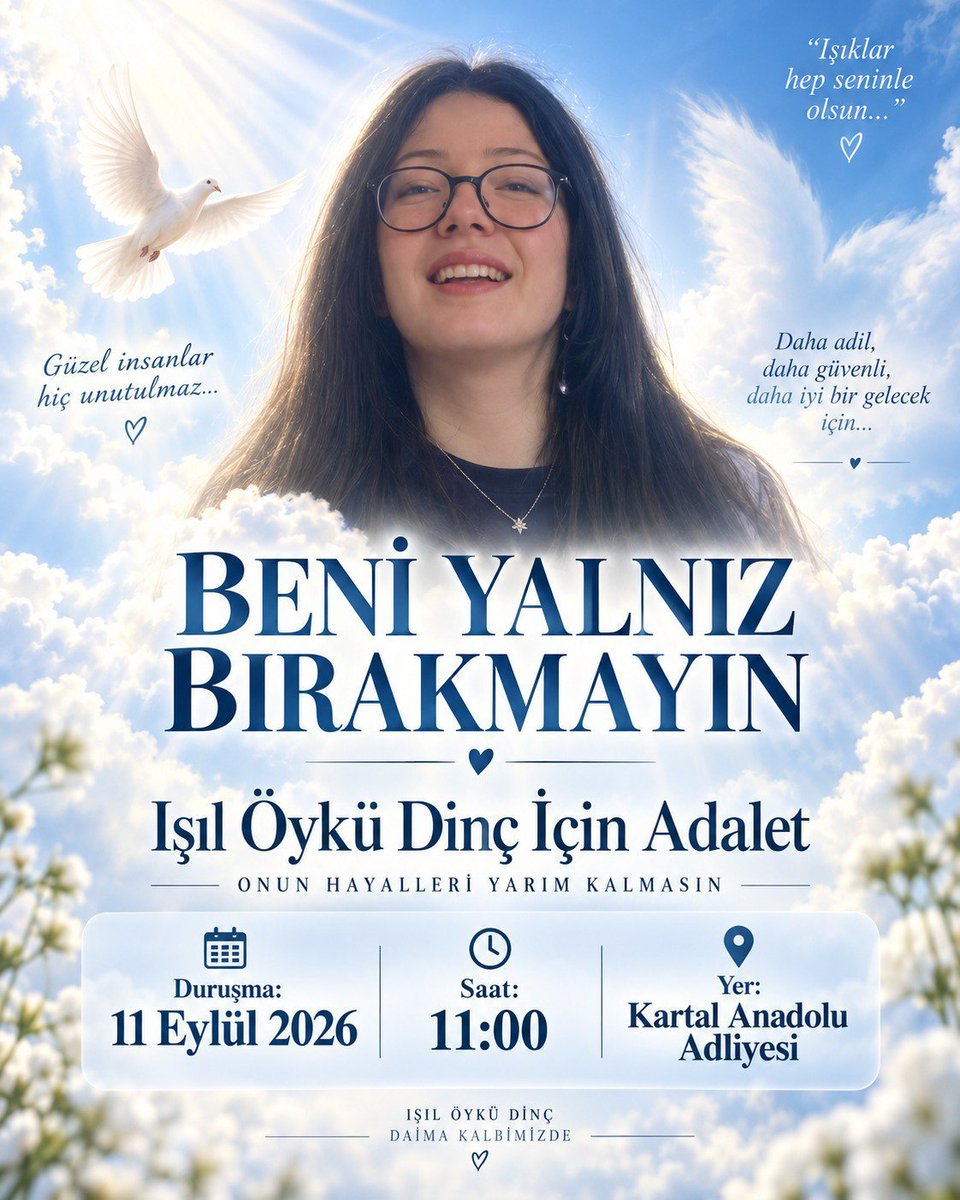 tr_safiaaa's tweet photo. @ozlemelzo10 Yarın Işıl için Adalet bekliyoruz #ışılöyküdinçiçinadalet https://t.co/oNsiSGOUSi