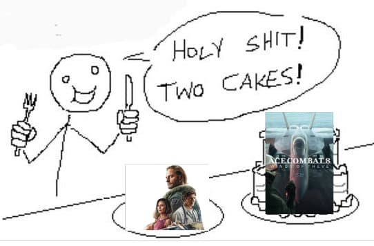 rey_reyl's tweet photo. ESSE ANO OS FÃS DE ACE COMBAT TOMAM CAFÉ, ALMOÇAM E JANTAM BEM. QUE ANO MARAVILHOSO PRA SER FÃ DE ACE COMBAT! https://t.co/Kcn39lnDrw