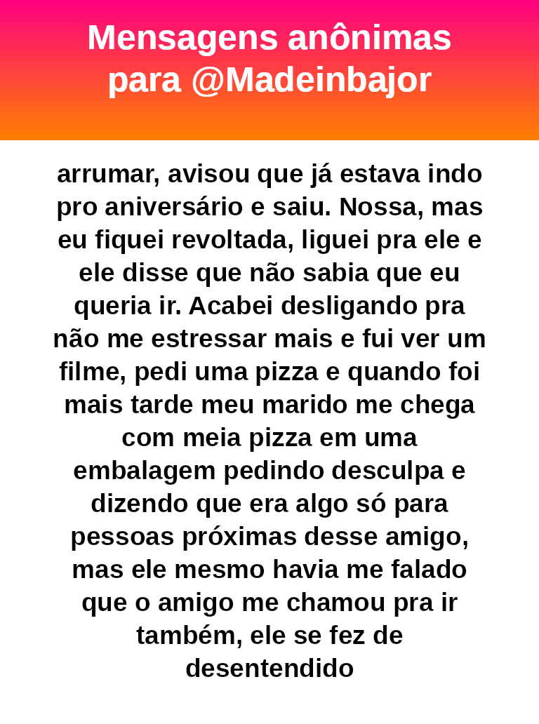 madeinbajor's tweet photo. Gente mas isso é um casamento mesmo?
Fazia tempo que eu não via uma comunicação tão falha assim entre duas pessoas. Tô chocada e nem é meme.  #bajo45729 https://t.co/JYGd6tkC2I