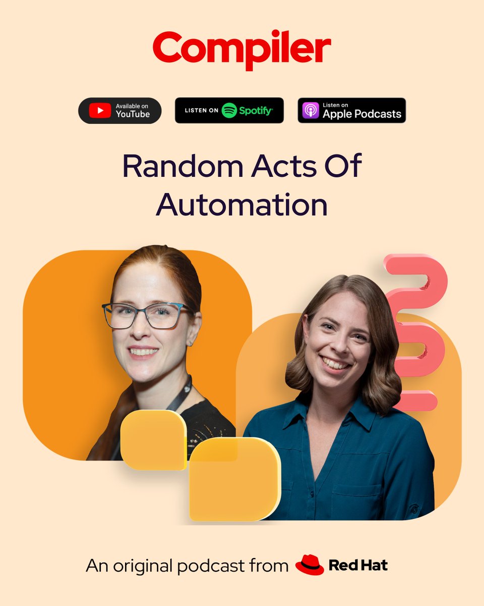 RedHat's tweet photo. Good automation eliminates late-night fire drills by building automated rollbacks and detailed logging directly into your infrastructure architecture. The #CompilerPodcast team explores the impact of AI on automation strategy. https://t.co/eP4VtRDjlR https://t.co/E8XgBgwcUa