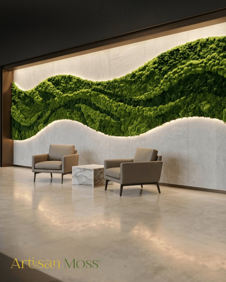 ArtisanMoss's tweet photo. Ready for a calmer first impression?

This sophisticated lobby statement piece brings preserved moss into the room with quiet confidence. It adds texture, depth, and a natural focal point that feels polished the moment you walk in.

Place your order with full confidence https://t.co/D3Qk0JjrNA