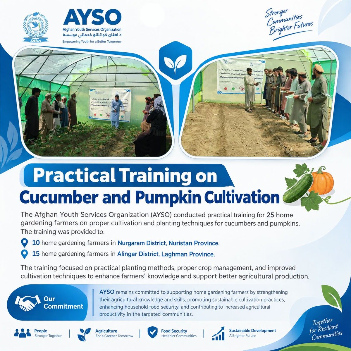 ayso2006's tweet photo. Practical Training on Cucumber and Pumpkin Cultivation. https://t.co/Mh4Hl2FBNp