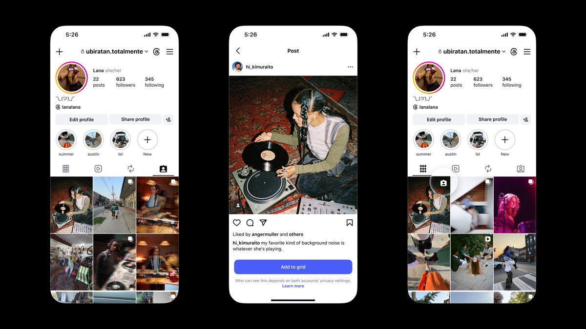 instagram's tweet photo. pov: you can finally add your tagged pics to your grid https://t.co/GXHMv8DCtg