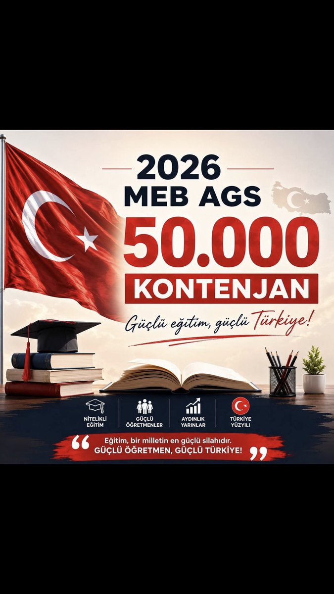 mahsumcakir47's tweet photo. Nitelikli bir eğitim sistemi inşa etmek, ancak kalıcı istihdam politikalarıyla mümkündür. MEB Akademisi 2026 kontenjanının 50 bin olarak güncellenmesini bekliyoruz.
#ÜcretliyeSonAkademiye50Bin https://t.co/mENa8u1TME