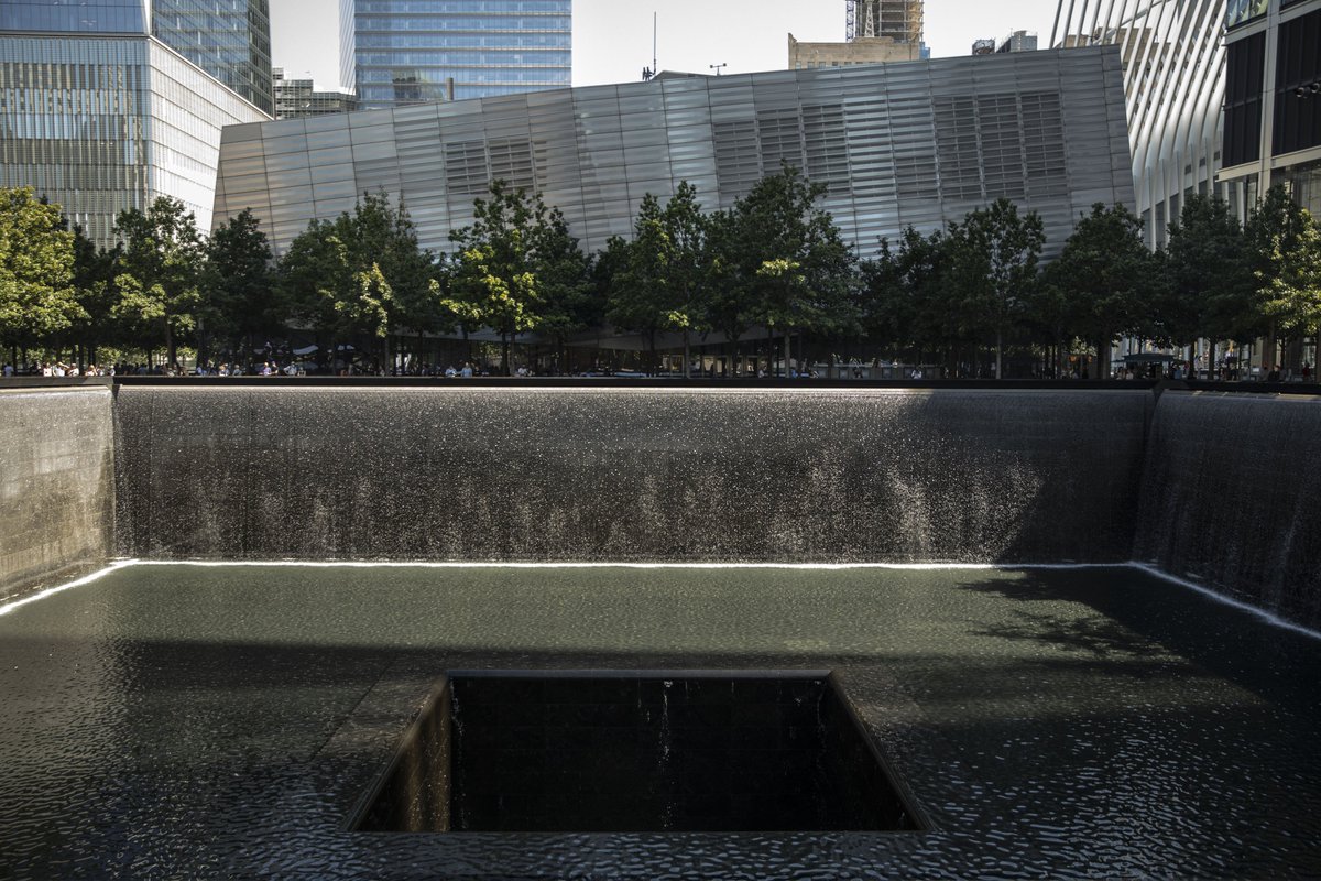 Sept11Memorial's tweet photo. Please note the following changes to our hours of operation as we commemorate the 25th anniversary of the 9/11 attacks. 

Thursday, September 10: The #911Museum will close at 3 p.m. 

Friday, September 11: The #911Museum will remain closed to the public all day so that 9/11 families may visit privately. The #911Memorial will be open to the public from 3 p.m. – 12 a.m., with additional security measures in place: https://t.co/gywFXR77Nn. 

Saturday, September 12: The #911Museum will be open 9 a.m. – 7 p.m. (last admission 5:30 p.m.)