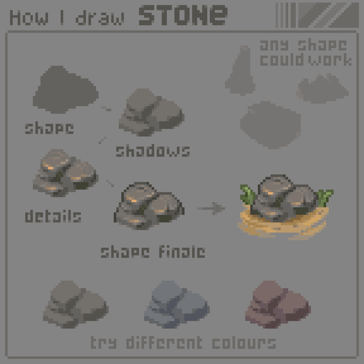 NovelY490152's tweet photo. Rock and stone
#ドット絵 #pixelart https://t.co/tyrHQlgwgp