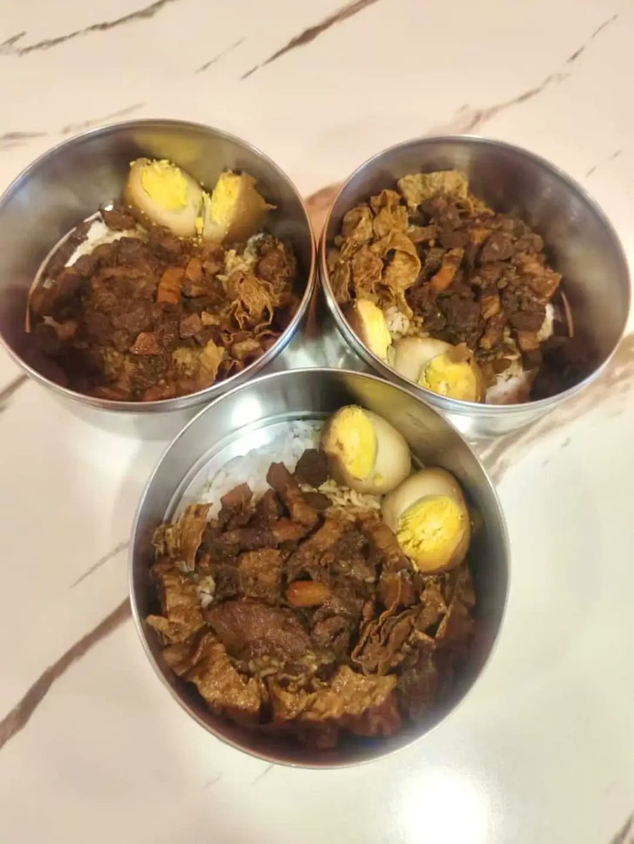 LoidaDahn's tweet photo. Today’s recommendation: Signature Braised Pork Rice—generous braised pork, fragrant marinated egg, flavorful tofu skin, and steaming white rice. A simple bowl of comforting homemade flavor. Thank you for your continued support! https://t.co/gosNKLuisK
