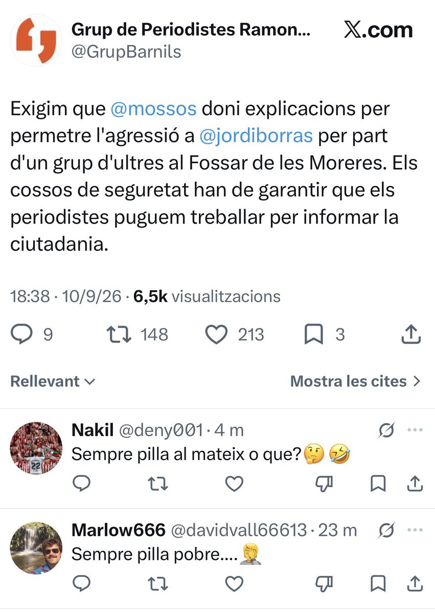 ToniRos26's tweet photo. Ohhhhh quina casualitat que el pobre @jordiborras sigui avui el protagonista 😱 publicitat per Can Vilawoke on treballa i pel Grup Barnils on tot queda en famiglia 😅 https://t.co/Z2ZXwC3pXm