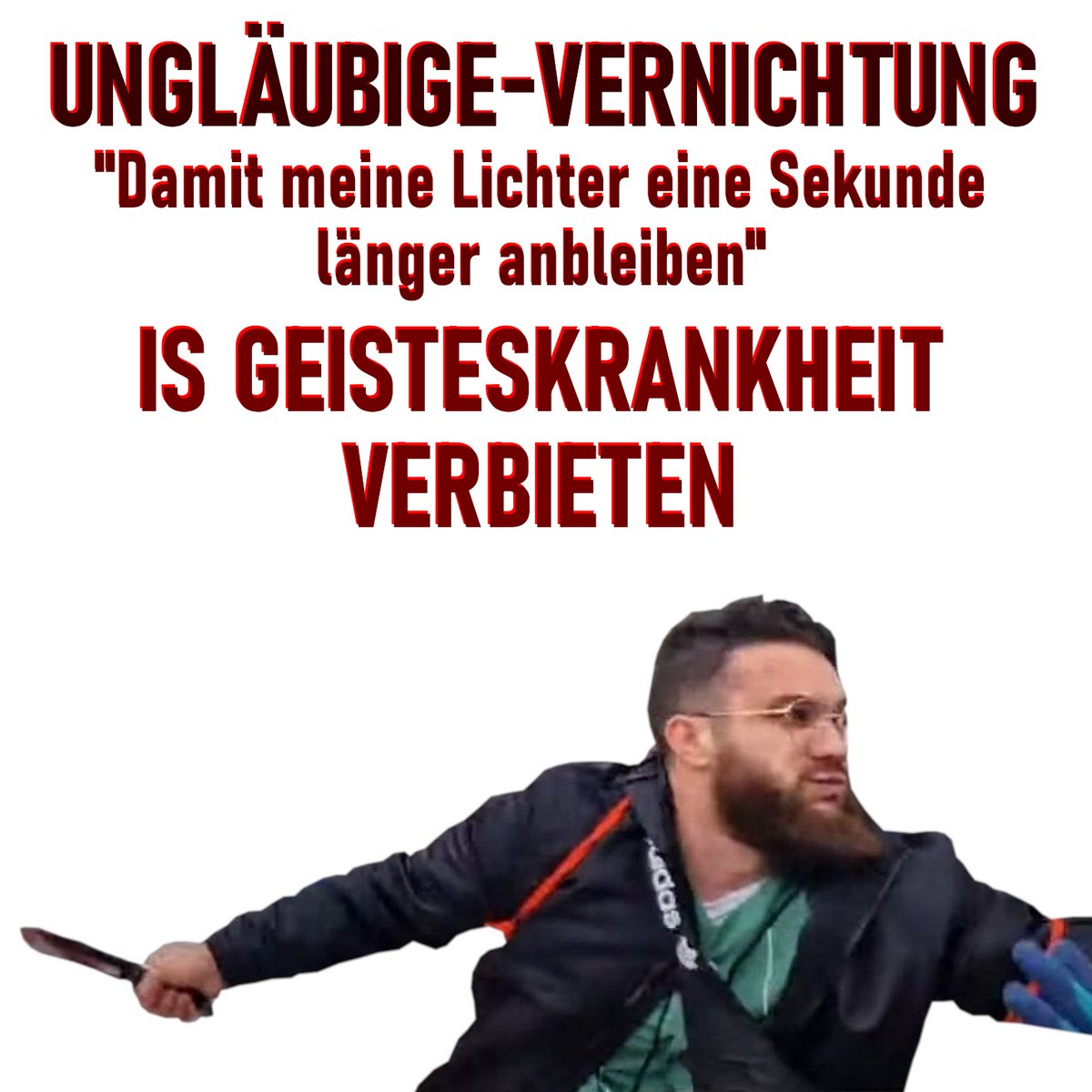 eftosweb's tweet photo. @TinaLin24263568 @roter_0ktober Bravo!
Es ist entsetzlich wie der vorgelogene lsIam seine Sterbenden gegen Ungläubige aufhetzt, weil Sie verrecken. https://t.co/TVVaE474ah