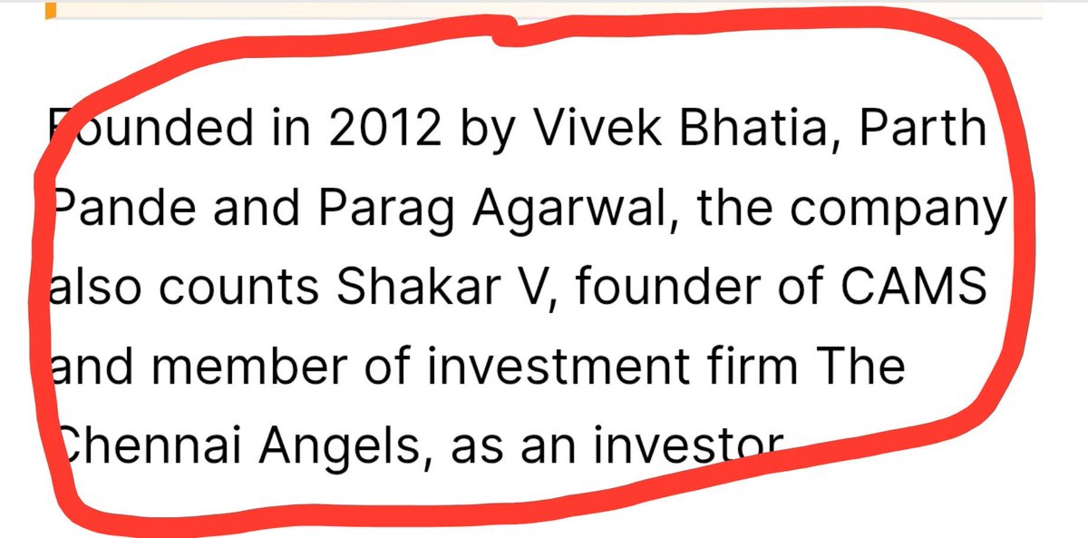 Sachin_PoV's tweet photo. @akm1410 These are founders. CAMS probably leaking out data. https://t.co/KN3e1BOulM