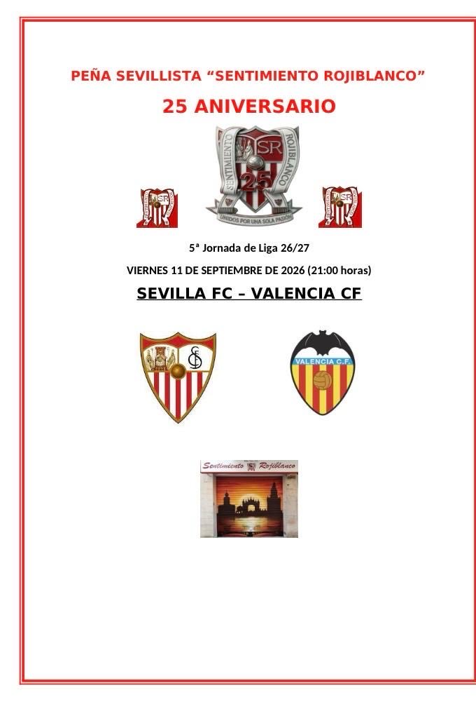 SentimientoSFC's tweet photo. Si eres sevillista y te apetece, pásate a disfrutar del buen ambiente de la Peña. https://t.co/Y83dxQ5zSY
