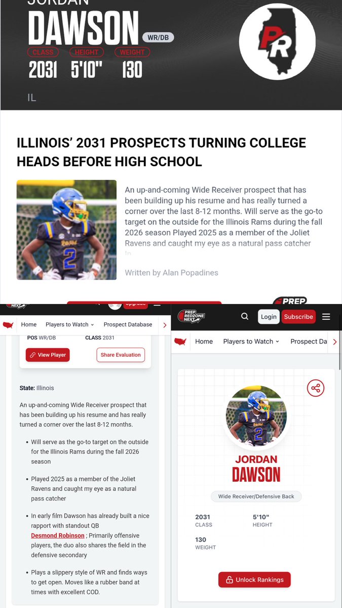 JordanDawson293's tweet photo. On the radar for top 31’ prospects‼️
Thank you @AlPopsFootball #hardwork https://t.co/eBrw19KEXy