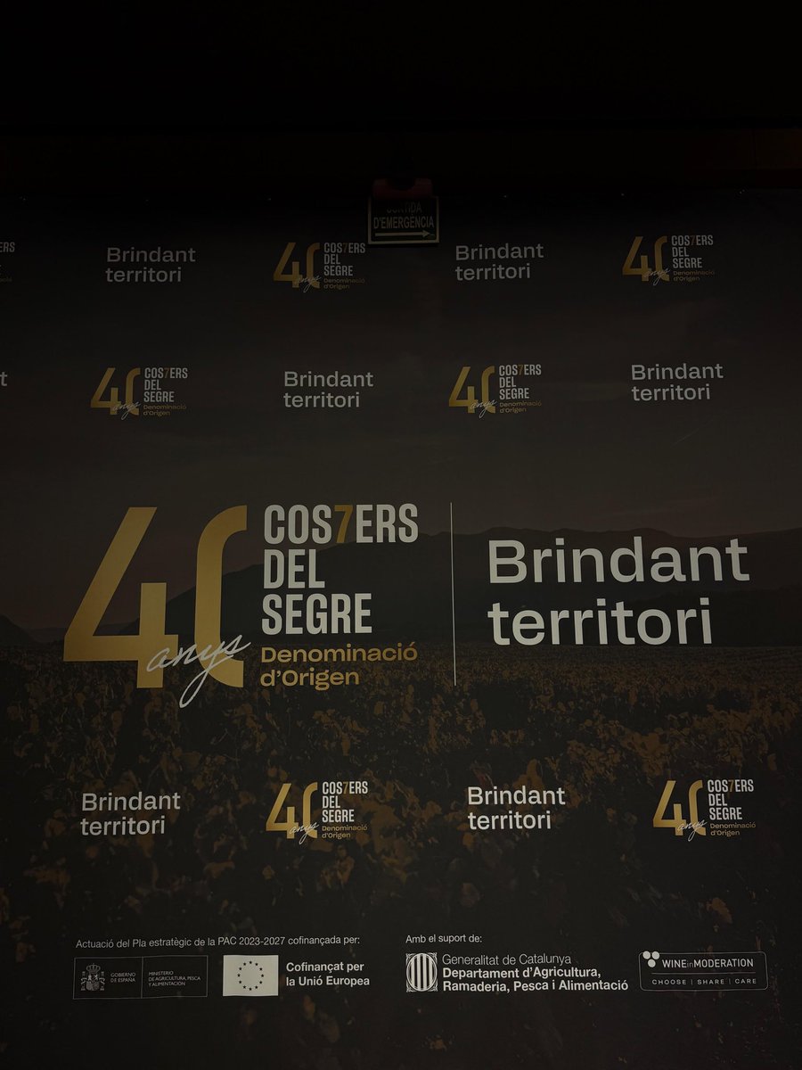 ICSuro's tweet photo. 🍷40 anys brindant pel #territori i per les #persones que el fan possible.
Avui, la directora d’@ICSuro, @AlbaBalcells, ha assistit a la celebració del 40è aniversari de la @DO_CostersSegre. Quarte dècades projectant la riquesa i la singularitat de les terres de Lleida. https://t.co/92KQi0CxBh