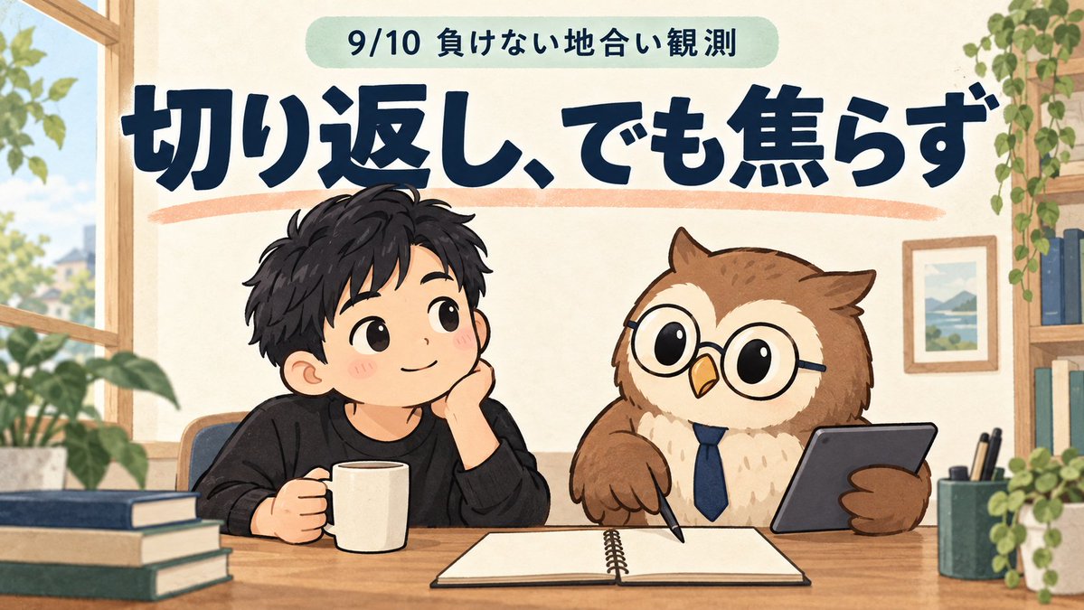 powerful_miusan's tweet photo. 9/10日経は一時956円安から切り返し、＋128円の高値引け

TOPIXも＋0.20%。底堅さは見えたものの、反転確認はこれから

私はSQ前の様子見を継続

少しほっとしましたが、焦らず次の動きを確かめたいですね
#負けない地合い観測 https://t.co/RGOyEB2Pa1