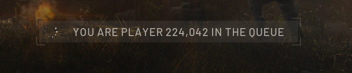 GeraintRa's tweet photo. @WARDOGS We're loading in 6k players every few minutes. It will go faster then it seems, 10 minutes and i went from 330k to 224k. https://t.co/HPdeOD06u3