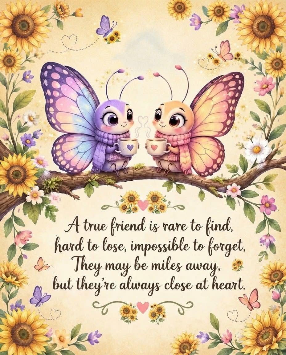 LifeWithJohn's tweet photo. A true friend is rare to find, hard to lose, and
impossible to forget.
They may be miles away, but they're always close at heart. https://t.co/VbsMN4VbzN