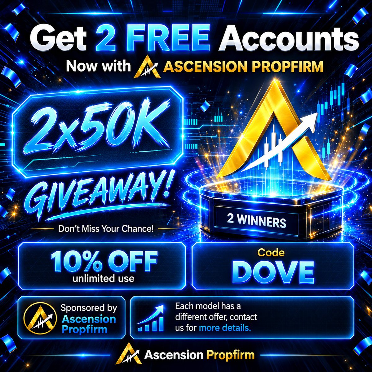merci__mon_dieu's tweet photo. 🚨 ALERT ALERT 🚨 

2x $50k ACC GIVEAWAY FROM @AscensionFundin 

GIVEAWAY RULES 📌 
- Follow: @AscensionFundin & @merci__mon_dieu
- Join Discord: https://t.co/XdPOy9WWXk
- Like, repost and Tag 3 Friends 
- Engage in Quoted Tweet 

ALSO FOLLOW: @Qcrypt0 @Infinitefx_11 @1trade0  @AGIRAFX  @TheEliteTrader_ @meeksese @dudwithoutaname @alhajiabdul__fx

NOTE:
ALL TASKS ARE MANDATORY... AFTER COMPLETION OF TASKS DROP SCREENSHOTS PROOF IN COMMENTS

WINNERS ANNOUNCEMENT IN 72HOURS