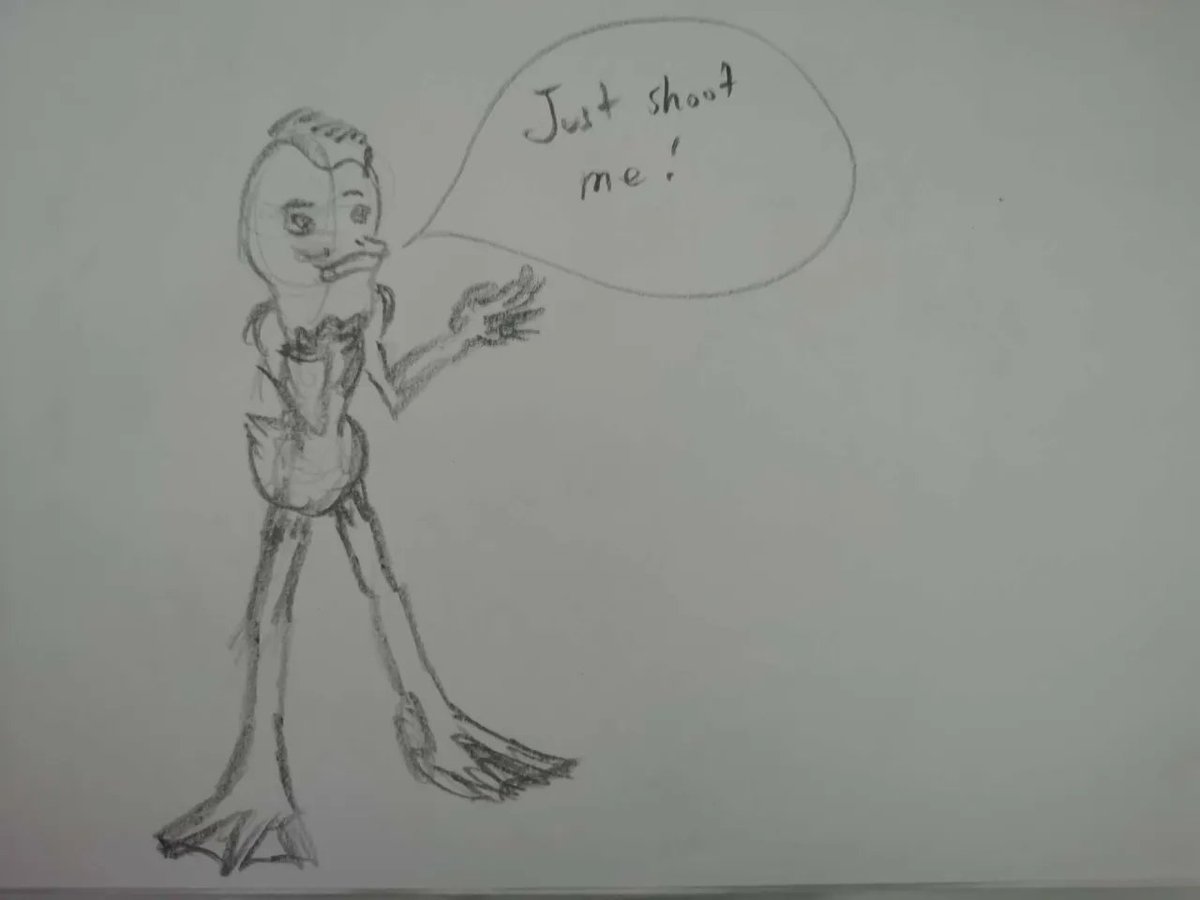 Sqrawn's tweet photo. Funny coincidence. I didn't know it was the anniversary of his passing when I created this Looney Tunes-inspired parody just yesterday.
I call him 'Charlie Quack'. https://t.co/5S9zgEEU8A