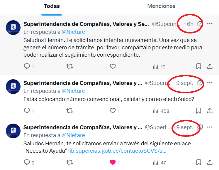 Nietare's tweet photo. @SuperintEC Todo el día sin poder avanzar. El sistema de @SuperciasEC no vale, reporté el problema en la mañana y sigo sin solución técnica. ¿Cuándo van a arreglar la plataforma?
@DanielNoboaOk @Presidencia_Ec https://t.co/NAXq1LozqN