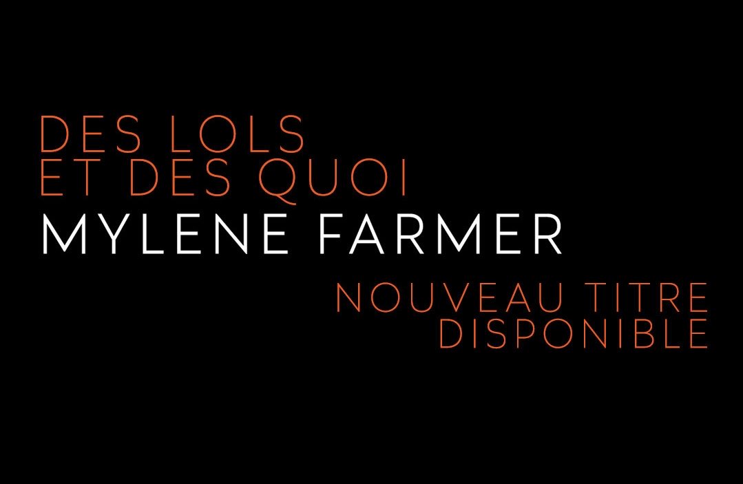 HashtagNP's tweet photo. #MylèneFarmer
« Des lols et des quoi »
Nouveau titre disponible 
Écouter : https://t.co/JIAX5qGQZ9 https://t.co/V1RCn2kYwz