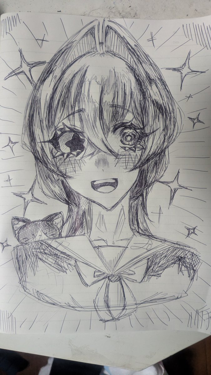 arii9042's tweet photo. 夜描いた一発書き置いてきますね https://t.co/AuPCVxZSQF