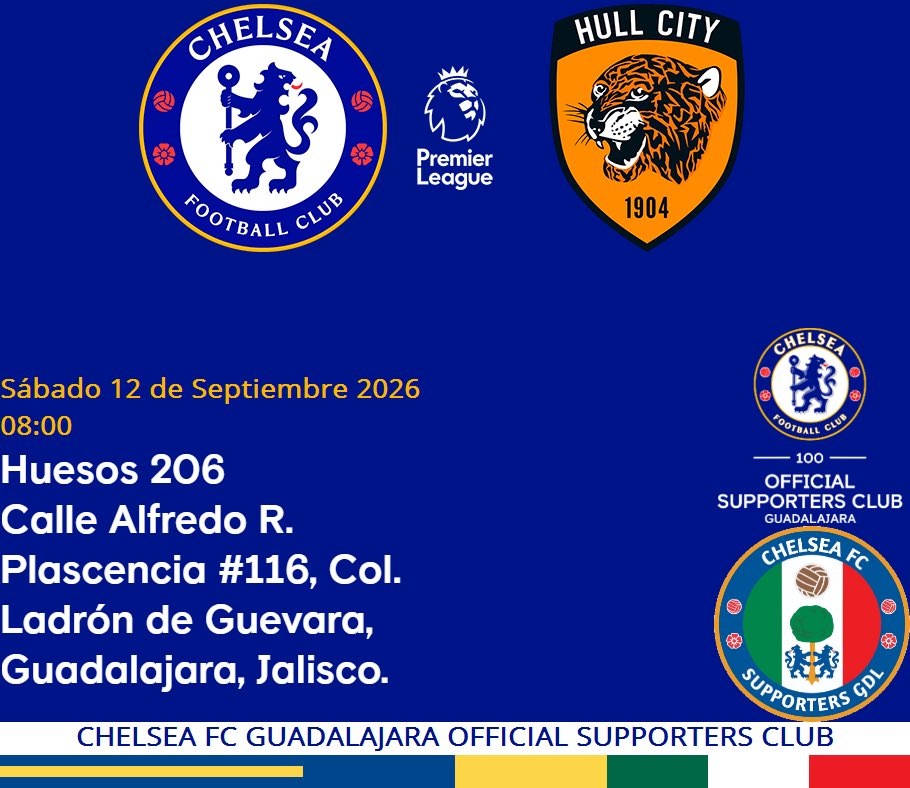 chelseafcgdl's tweet photo. Nos vemos este sรกbado ๐
Come on Chelsea!
#CFC #KTBFFH #CFCGDL https://t.co/koQ4ga4KCp