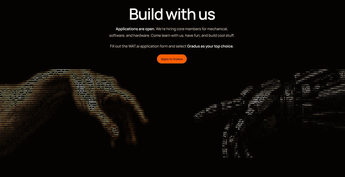 byHaarisSadiq's tweet photo. We're hiring! 

Me and @johnliaojl recently joined @uwwatai as a Technical Project Managers and we're building GradusRL, a soft robot quadruped trained with reinforcement learning this fall to winter.     

Recruiting core members from uw across hardware, software, and RL. Link to apply in the replies 👇