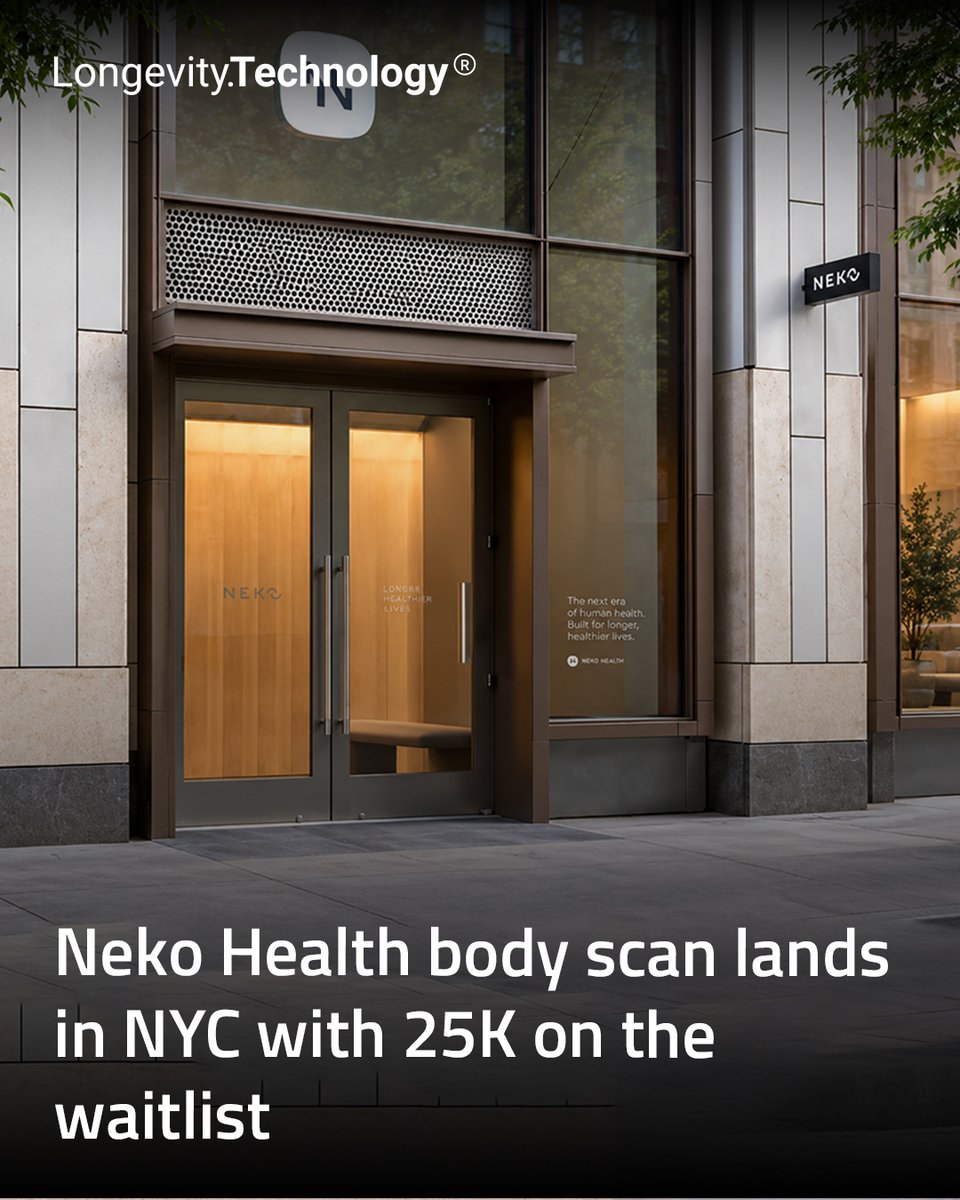 LongevityTech's tweet photo. Prevention gets tech budget it deserves as a $499, hour-long body scan backed by Zuckerberg and Sharapova lands in SoHo.

https://t.co/7STngZfBzX

#longevity #prevention #bodyscan #zuckerberg #sharapova https://t.co/3N6bxl6N2s