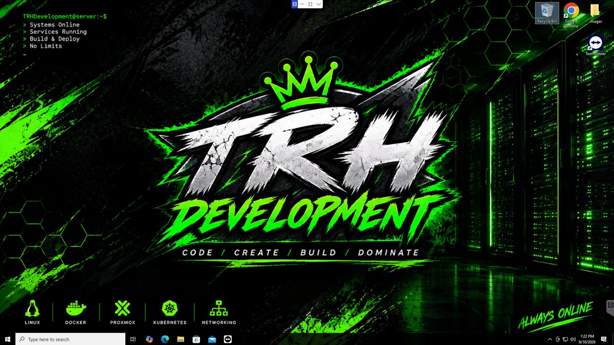 Retreats_Home's tweet photo. 👑 Systems Coming Online...

✅ Server rack setup has officially begun.
✅ Bigger infrastructure.
✅ Better performance.
✅ No limits.
The foundation for what's next is finally here. 💚
Code • Create • Build • Dominate
#TRHDevelopment #ServerRack #Linux #Docker #Proxmox #Kubernetes #Networking