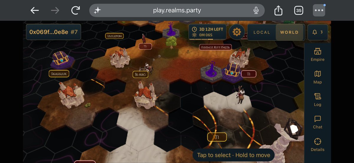 lordOfAFew's tweet photo. Astra and @djizus_ is absolutely cooking making @LootRealms mobile ready

Fully onchain game sub 1s block times, 96 player rounds, procedural biomes and living maps with procedural animations 

The most advanced onchain game just got a gigantic lift.

Playable now https://t.co/lYAVkytADc