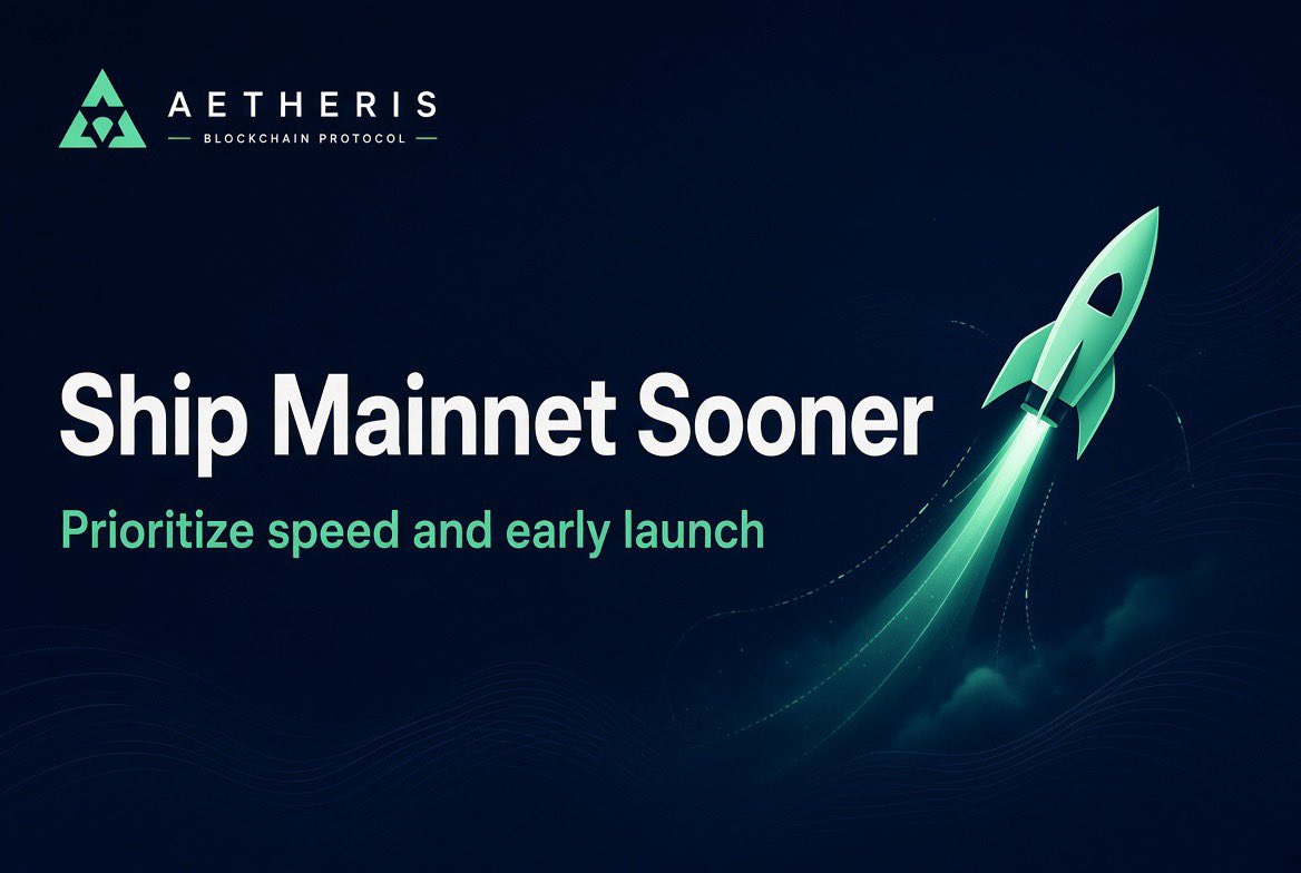 aethofficial's tweet photo. Would you rather see:

🚀 Mainnet quickly
🛡️ Longer testing before mainnet

$AETH
#Everyone https://t.co/pcEUoAaznS