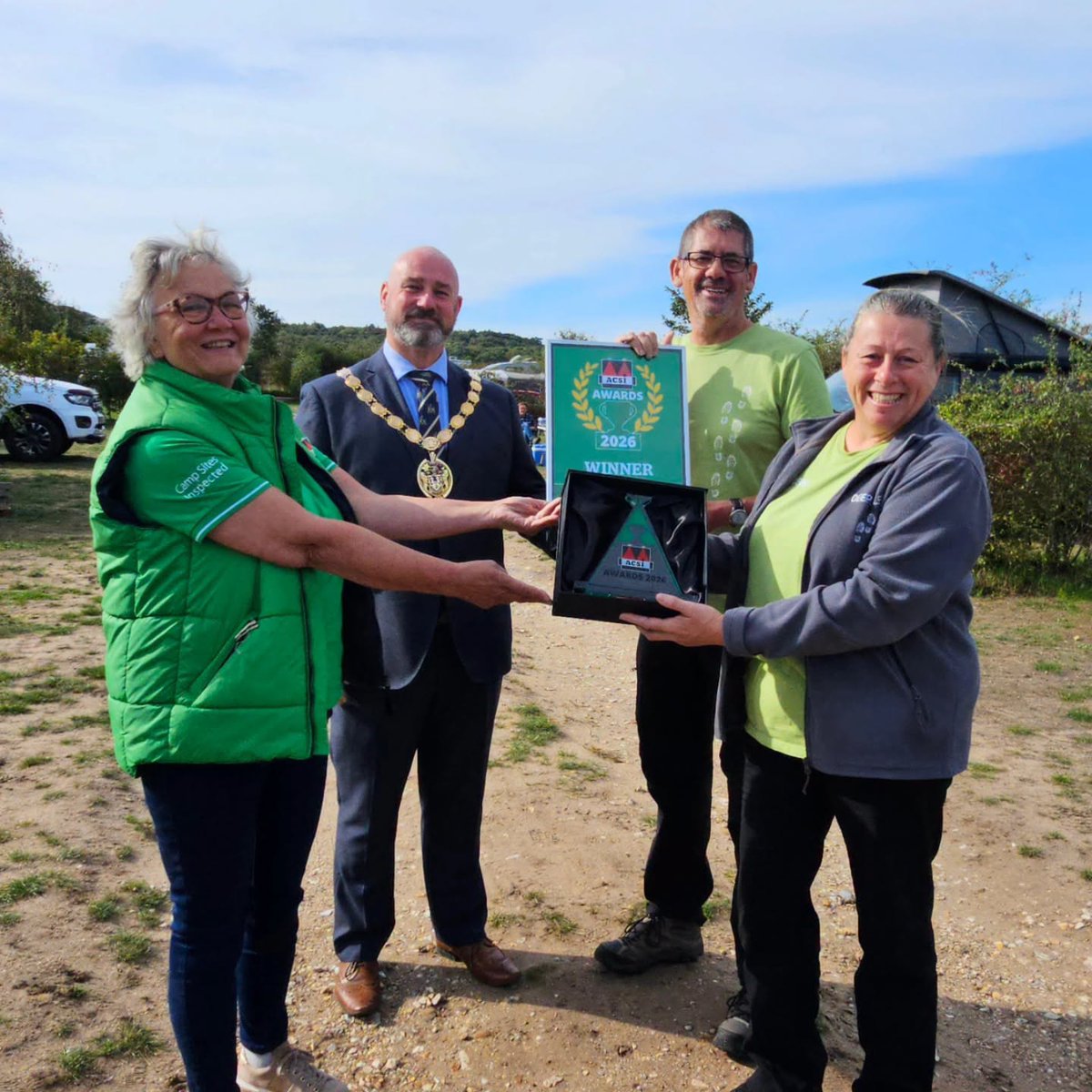 DeepdaleCamping's tweet photo. Lovely morning, as the ACSI inspectors presented our Caroline and Chris the award we've won ... ASCI Awards - Best Campsite United Kingdom
Huge thanks to everyone who voted for us, really honoured.
#acsi #camping #bestcampsite #campsite #norfolkcoast https://t.co/FXTcsNu8mq
