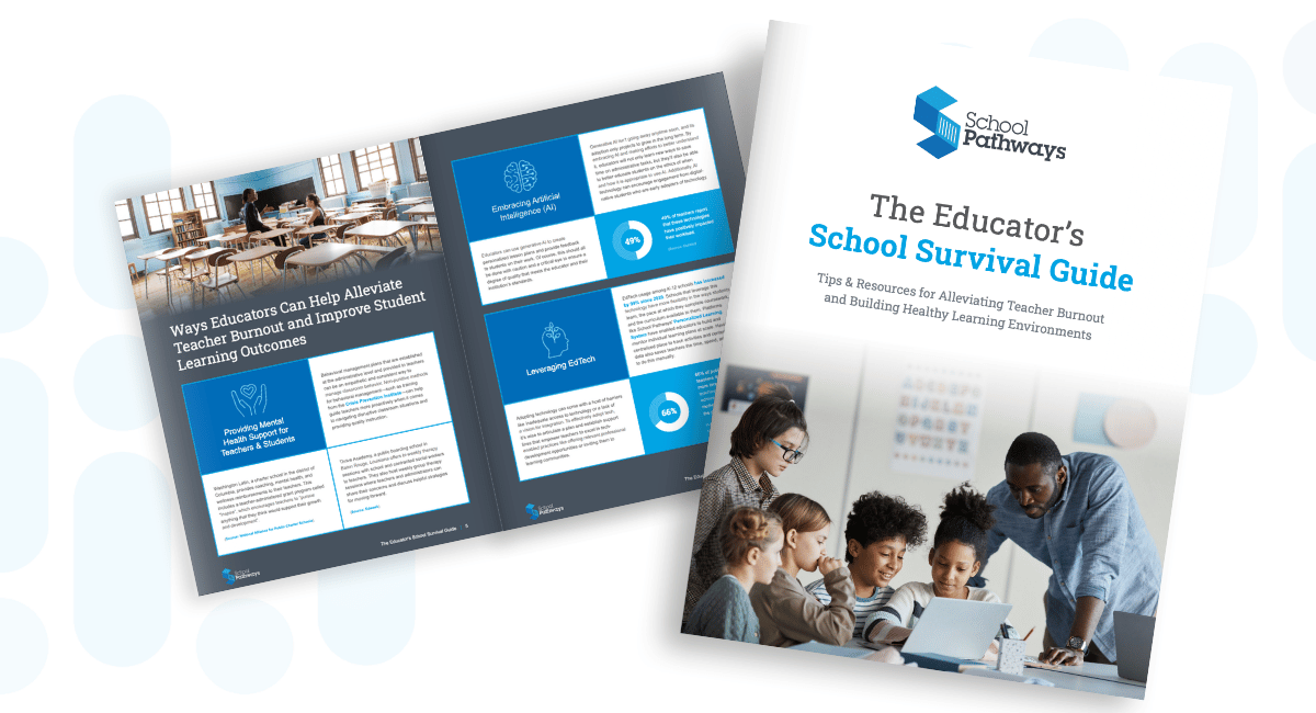 _SchoolPathways's tweet photo. Between lesson planning and paperwork, fall can wear educators down fast. Our free survival guide has doable ways to lighten the load. 🧑‍🏫

Download it here: https://t.co/n5Q6977TRX

#BackToSchool https://t.co/VC31idQjfK