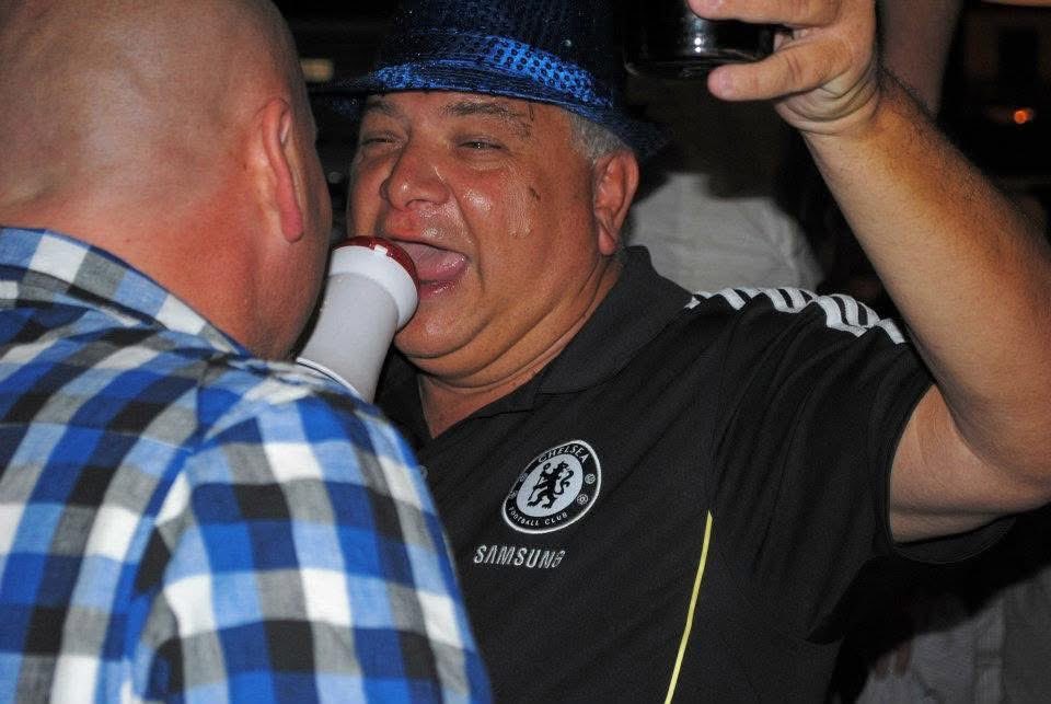CFCCath's tweet photo. One of best Euro trips was Valencia away 2011 … here’s Aggy enjoying himself.  RIP https://t.co/nXG33MXR8I