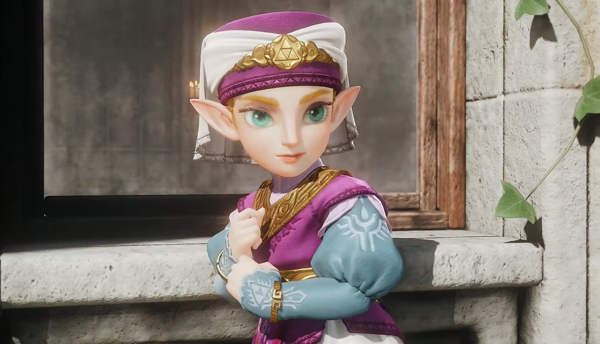 dandaradas's tweet photo. Me parece chulísimo que hayan mantenido verdes los ojos de Zelda. El verde representa el valor y quien lo encarna es Link. Él tiene los ojos azules, color de la sabiduría y, por ende, de Zelda. Es un detalle muy Zelink que hayan «intercambiado» colores y de aquí no me bajo. https://t.co/jvMQrVr9d4