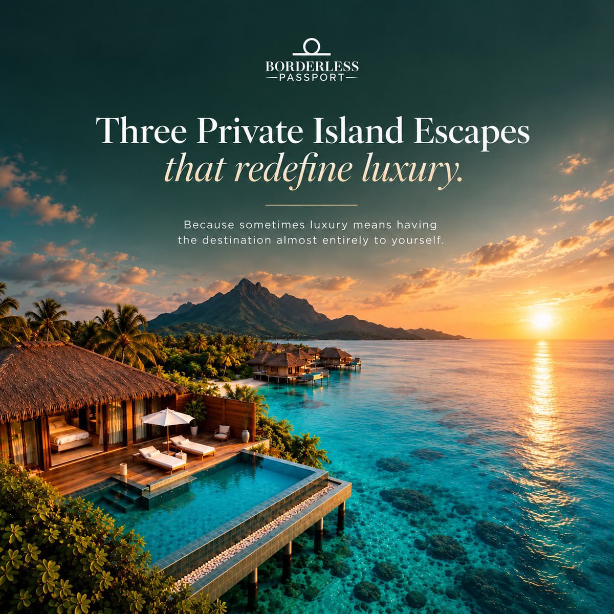 BorderlessIQ's tweet photo. The Brando. Necker Island.
Four Seasons Private Island Voavah.
The world is full of beautiful places.
The rarest luxury is experiencing one without the crowds.

Where would you escape to?
Borderless Passport can make it happen. https://t.co/8KjPKwJGpg