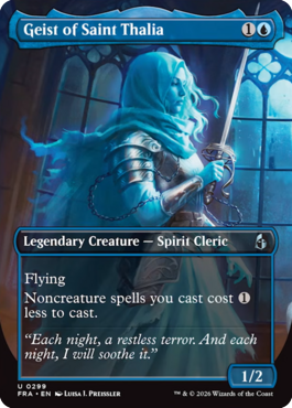 MTGGoldfish's tweet photo. An uncommon mirrored pair for Thalia, neither quite getting up to her previous cards. More previews at https://t.co/eGMDg4DZ91

Source: https://t.co/0uI7SdeP4Y
🎨: @LuisaPreissler https://t.co/N2k0E16p8R