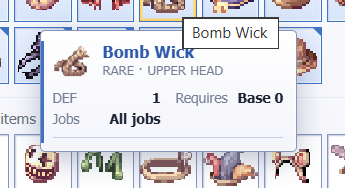 Hijangadans's tweet photo. A rare upper-head item known as the Bomb Wick. With only 1 DEF and no base requirements, it can be equipped by all jobs. Simple in appearance, but its unique design makes it a curious addition to any adventurer’s collection. @IdleROGame #IdleRO https://t.co/fcksSFLYfZ