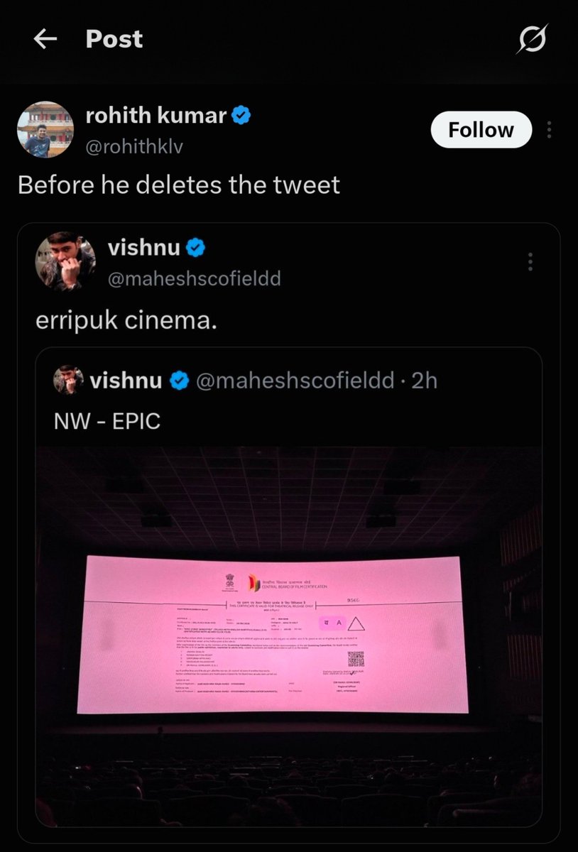 sathyaroyy's tweet photo. Before he Deletes the tweet https://t.co/aMJulfNjn8