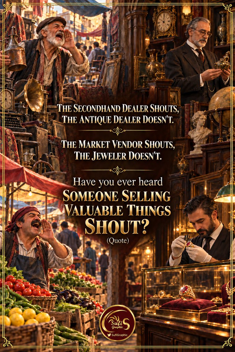 SufiGraphic's tweet photo. #Value #Worth #Measure #SecondhandDealer #AntiqueDealer #Antique #MarketVendor #Jeweler #MoneyChanger #WiseQuotes #QuotesWithImages VALUE-WORTH https://t.co/iZL75DdJcj