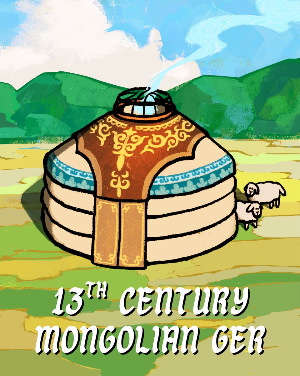 bakungbulan's tweet photo. jaadugar got me reading about mongolian empire gers... made these because i gotta get it all out of my head https://t.co/HRUARXtAKM
